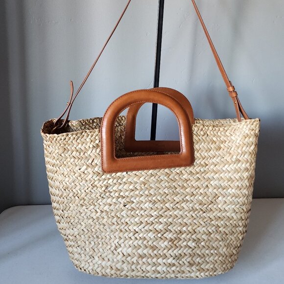 Madewell Straw Tote "LIKE NEW" - Picture 3 of 16